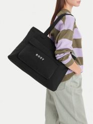 Roxy Torebka WBEOHP-ROXY-MZ-005-10 Czarny. Czarne torebki klasyczne Roxy, bez wzorów, z materiału, bez dodatków. Za 79.99 zł.