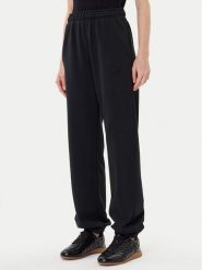 PINKO Spodnie dresowe Pazzo 105508 A2RB Czarny Regular Fit. Czarne spodnie dresowe Pinko, bez wzorów, z bawełny. Za 649.99 zł.
