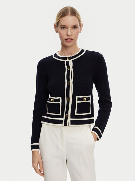 Luisa Spagnoli Kardigan Macori 58615 Czarny Slim Fit. Czarne swetry Luisa Spagnoli, xl, bez wzorów, z wełny, bez ramiączek. Za 929.99 zł.