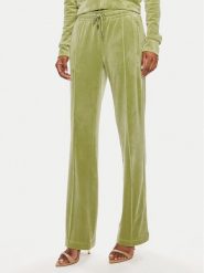 Juicy Couture Spodnie dresowe Tina JCAPW045 Zielony Regular Fit. Zielone spodnie dresowe Juicy Couture, bez wzorów, z dresówki. Za 289.99 zł.