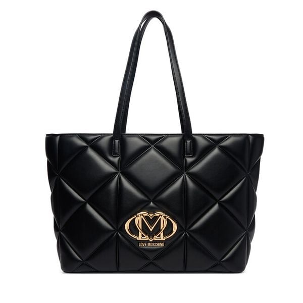 Torebka LOVE MOSCHINO. Czarne shopper bag Love Moschino, bez wzorów, bez dodatków. Za 1,049.00 zł.