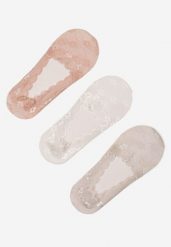 Wielokolorowe Koronkowe Skarpety o Kroju Baletek 3-Pack Liliona. Skarpetki Born2be, bez wzorów, z koronki. Za 7.99 zł.