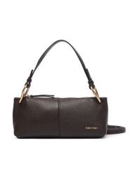 Calvin Klein Torebka Slouchy Leather Small Conv Bag LV04F3659G Brązowy. Brązowe torebki klasyczne Calvin Klein, bez wzorów, ze skóry, bez dodatków. Za 749.99 zł.