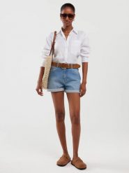 Szorty damskie jeansowe niebieskie Ayako 498. Niebieskie szorty BIG STAR, bez wzorów, z denimu, klasyczne. W wyprzedaży za 139.99 zł.