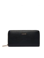 Liu Jo Portfel AF6170 E1019 Czarny. Czarne portfele Liu Jo, bez wzorów, ze skóry. Za 249.99 zł.