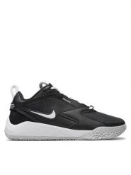 Buty halowe Nike Air Zoom Hyperace 3. Czarne buty do biegania Nike, bez wzorów, z gumy, bez zapięcia, do biegania. Za 449.99 zł.