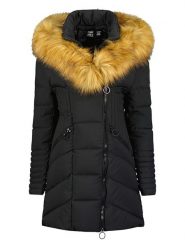 Canadian Peak Parka zimowa "Chayeak" w kolorze czarnym rozmiar: 140. Czarne płaszcze Canadian Peak, na zimę, bez wzorów, bez kaptura. Za 249.76 zł.