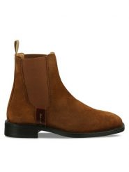 Gant Sztyblety 29553771 Brązowy. Brązowe botki Gant, bez wzorów, ze skóry, bez obcasa, na płaskiej podeszwie, bez zapięcia. Za 419.99 zł.