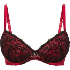 Biustonosz usztywniany bonprix czarno-czerwony. Biustonosze marki bonprix. Za 27.99 zł.