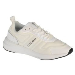 Buty Calvin Klein Flexrunner Tech HW0HW00627-0K6 białe. Białe buty treningowe bez wzorów, z gumy, bez zapięcia. Za 476.81 zł.