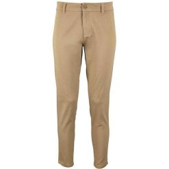 Chinosy Damskie Jules 7/8. Brązowe chinosy SOL'S, bez wzorów, z dresówki. Za 219.99 zł.