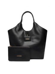 LOVE MOSCHINO Torebka JC4392PP0NKN0000 Czarny. Czarne shopper bag Love Moschino, bez wzorów, ze skóry, bez dodatków. Za 849.99 zł.