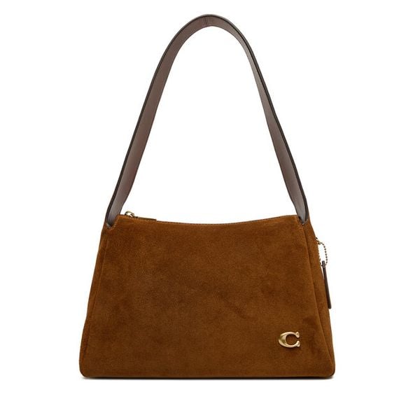 Torebka Coach. Brązowe torebki klasyczne Coach, bez wzorów, klasyczne, bez dodatków. Za 1,739.00 zł.