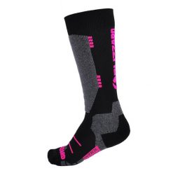 Skarpety narciarskie Blizzard Wool Sport Ski Merino black/pink. Czarne skarpetki BLIZZARD, bez wzorów. W wyprzedaży za 64.99 zł.