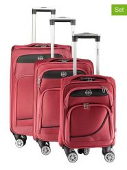 Geographical Norway 3-częściowy zestaw "Show" w kolorze czerwonym rozmiar: onesize. Czerwone walizki Geographical Norway. Za 434.99 zł.