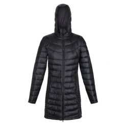 Płaszcz Ocieplany Z Kapturem Damski Andel III. Czarne płaszcze Regatta, xl, bez wzorów, z materiału, eleganckie, z kapturem. Za 132.99 zł.