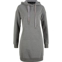 Sukienka dresowa z czystej bawełny. Zielone sukienki bonprix, bez wzorów, z bawełny, bez kołnierzyka, bez ramiączek. Za 79.99 zł.