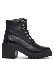 Timberland Trapery TB0A5S49W021 Czarny. Czarne traperki Timberland, bez wzorów, ze skóry, bez obcasa, bez zapięcia. Za 779.99 zł.