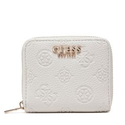 Mały Portfel Damski Guess. Białe portfele Guess, z aplikacjami. Za 159.99 zł.