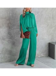 Milan Kiss Kombinezon w kolorze zielonym rozmiar: XL. Zielone kombinezony Milan Kiss, xl, bez wzorów, bez kołnierzyka, bez ramiączek. Za 152.62 zł.