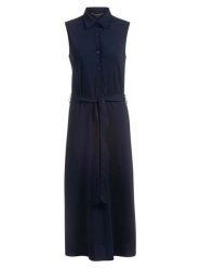 Herrlicher Sukienka w kolorze granatowym rozmiar: S. Niebieskie sukienki Herrlicher, na co dzień, s, bez wzorów, z tkaniny, bez kołnierzyka, bez ramiączek, maxi, proste. Za 195.99 zł.