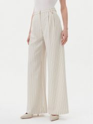 Fracomina Spodnie palazzo FR25SV3002W761D4 Beżowy Wide Leg. Brązowe spodnie materiałowe Fracomina, bez wzorów, z materiału. Za 459.99 zł.