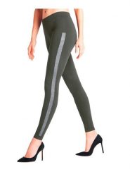 Falke Legginsy w kolorze khaki rozmiar: 40/42. Brązowe legginsy Falke, bez wzorów. Za 108.99 zł.