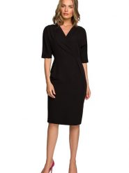 Stylove Sukienka w kolorze czarnym rozmiar: XL. Czarne sukienki Stylove, xl, bez wzorów, bez kołnierzyka, bez ramiączek, midi. Za 222.95 zł.
