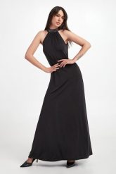 Sukienka maxi BLUGIRL BLUMARINE. Sukienki Blugirl Blumarine, bez wzorów, bez kołnierzyka, bez ramiączek, maxi. W wyprzedaży za 663.60 zł.