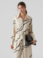 Vero Moda Koszula 10295431 Écru Regular Fit. Koszule Vero Moda, xs, bez wzorów, z syntetyku, bez kołnierzyka, bez ramiączek. Za 239.99 zł.
