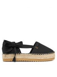 DeeZee Espadryle ZYLS093 Czarny. Czarne espadryle DeeZee, bez wzorów, z materiału, bez obcasa. Za 119.99 zł.