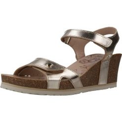 Sandały Panama Jack Model Julia Shine B3 Kolor Złoty. Żółte sandały Panama Jack, bez wzorów, ze skóry, bez obcasa, bez zapięcia. W wyprzedaży za 479.25 zł.