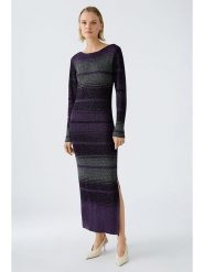 Oui Sukienka w kolorze szaro-fioletowym rozmiar: 34. Różowe sukienki Oui, bez wzorów, z wełny, bez kołnierzyka, bez ramiączek, midi. Za 171.68 zł.