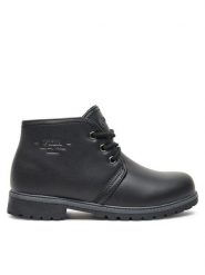 Fila Trapery FFW0466 Czarny. Czarne traperki Fila, bez wzorów, ze skóry, bez obcasa, bez zapięcia. Za 299.99 zł.
