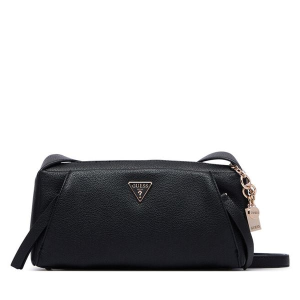 Torebka Guess. Czarne listonoszki Guess, z aplikacjami, bez dodatków. Za 544.99 zł.