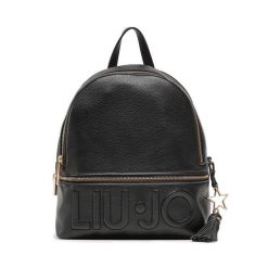 Plecak Liu Jo. Czarne plecaki Liu Jo, bez wzorów, bez dodatków. Za 449.99 zł.
