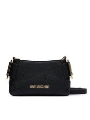 LOVE MOSCHINO Torebka JC4096PP1PLT1000 Czarny. Czarne listonoszki Love Moschino, bez wzorów, ze skóry, bez dodatków. Za 919.99 zł.