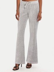 Juicy Couture Spodnie dresowe Caisa JCSEBJ008 Szary Slim Fit. Szare spodnie dresowe Juicy Couture, bez wzorów, z bawełny. Za 389.99 zł.