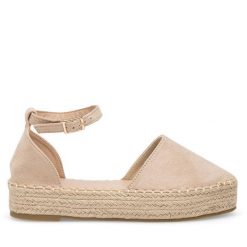Espadryle DeeZee. Brązowe espadryle DeeZee, bez wzorów, bez obcasa. Za 99.99 zł.