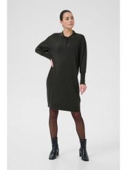 Kaffe Sukienka dzianinowa w kolorze khaki rozmiar: XXL. Brązowe sukienki Kaffe, na co dzień, xxl, bez wzorów, z dzianiny, bez kołnierzyka, bez ramiączek, midi, proste. Za 173.99 zł.