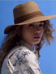 Pleciony kapelusz - beżowy. Brązowe kapelusze Sinsay, bez wzorów. Za 25.99 zł.