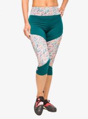 Legginsy wspinaczkowe damskie Ocun Rhea 3/4 Leggings. Zielone legginsy Ocun, bez wzorów, z elastanu. Za 115.49 zł.