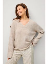 Ellos Sweter "Jill" w kolorze beżowym rozmiar: M. Brązowe swetry ellos, m, bez wzorów, bez ramiączek. Za 116.78 zł.