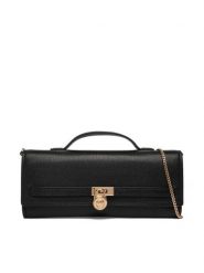 MICHAEL Michael Kors Torebka 30F5GHMC8L Czarny. Czarne kopertówki MICHAEL Michael Kors, bez wzorów, ze skóry, wizytowe, bez dodatków. Za 859.99 zł.