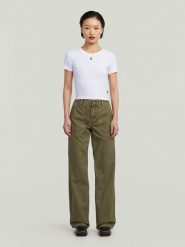 G-Star Dżinsy - Loose fit - w kolorze khaki rozmiar: W31/L34. Brązowe jeansy G-Star, l, z aplikacjami, ze skóry, klasyczne, z podwyższonym stanem. Za 257.14 zł.