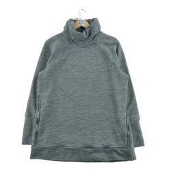 Second life - Bluza damska z golfem szara - Jak nowy. Szare bluzy z kapturem LULULEMON, l, bez wzorów, bez kaptura, na fitness i siłownię. Za 170.36 zł.
