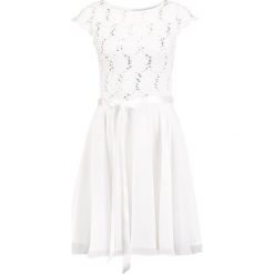 Swing Sukienka koktajlowa ivory. Niebieskie sukienki marki comma casual identity, z materiału, casualowe. Za 549.00 zł.