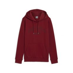 Damska bluza z kapturem ESS+ LOGO LAB PUMA Intense Red. Czerwone bluzy Puma, l, bez wzorów, sportowe, bez ramiączek, z kapturem. Za 193.00 zł.