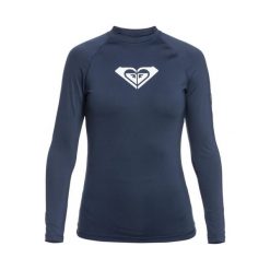 Koszulka do pływania damska ROXY Whole Hearted. Niebieskie bikini Roxy, bez wzorów, z elastanu, sportowe. Za 149.99 zł.