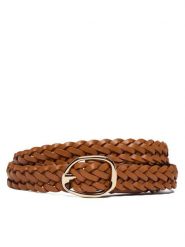Tommy Hilfiger Pasek Th Sculpt 2.0 Woven AW0AW18696 Brązowy. Brązowe paski Tommy Hilfiger, bez wzorów, ze skóry. Za 249.99 zł.